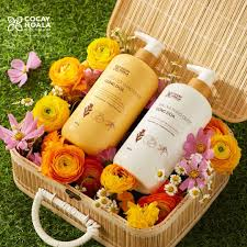 Dầu Xả Thảo Dược Hữu Cơ Gừng Dừa Cỏ Cây Hoa Lá 650g Sạch Gàu Ngứa